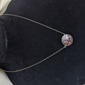 Sterling Silver Inlay Necklace